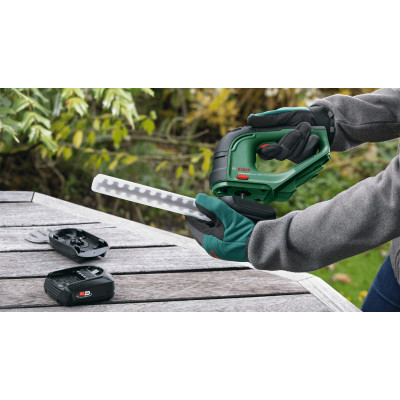 Ножиці для трави акумуляторні Bosch AdvancedShear 18V-10  + насадка кущоріз 10/20см крок різу 8мм 1xPBA 2.0Ah 2.45кг