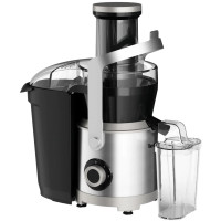 Соковитискач Tefal Nutri XXL відцентрований 1000Вт, чаша-0.8л, жмих-2.2л, жолоб на ціле яблуко, пластик/метал, чорний-нержавіюча сталь