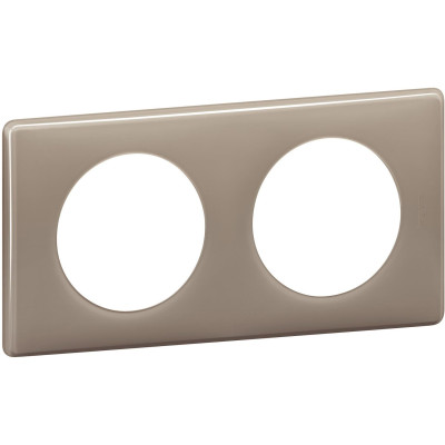 Рамка 2 поста Legrand Celiane, кавовий глянець Рамка 2 поста Legrand Celiane, кавовий глянець