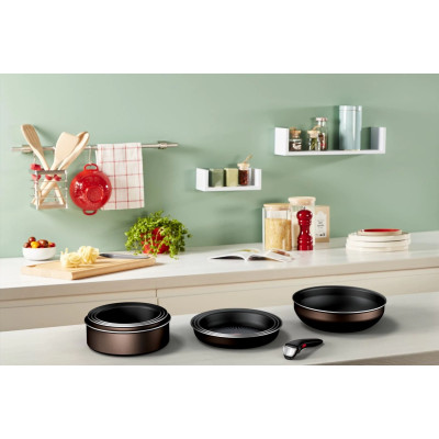 Набор посуды Tefal Ingenio XL Intense, сменная ручка, 3 предмета, алюминий, бакелит, коричневый (L1509273) Набор посуды Tefal Ingenio XL Intense, сменная ручка, 3 предмета, алюминий, бакелит, коричневый (L1509273)