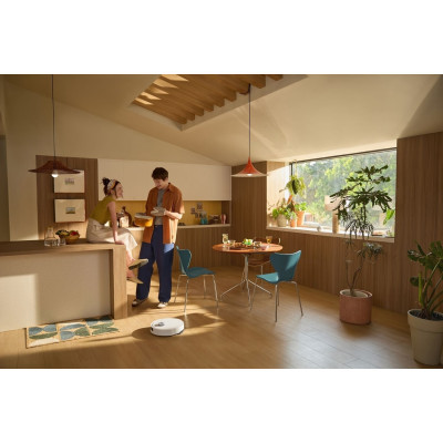 Робот-пилосос RoboRock Q10 VF, h=9.9см, вологе прибирання, конт пил -0.5л, автон. робота до 150хв, Wi-Fi, білий