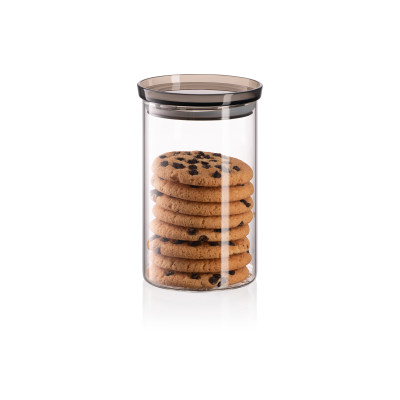 Банка для зберігання ARDESTO Fresh, 900мл, скло, пластик, прозорий Банка для зберігання ARDESTO Fresh, 900мл, скло, пластик, прозорий