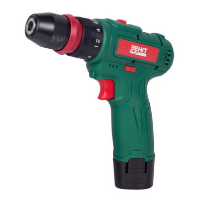 Шурупокрут-дриль акумуляторний Зеніт ЗША-12/15 DFR 12В 2х1.5А·год 18Нм 350·1350об/хв 0.95кг Шурупокрут-дриль акумуляторний Зеніт ЗША-12/15 DFR 12В 2х1.5А·год 18Нм 350·1350об/хв 0.95кг