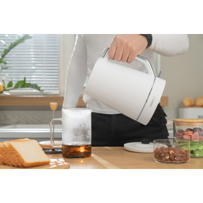 Електрочайник ARDESTO Timeless Elegance, 1.7л, Otter, пластик, білий матовий Електрочайник ARDESTO Timeless Elegance, 1.7л, Otter, пластик, білий матовий