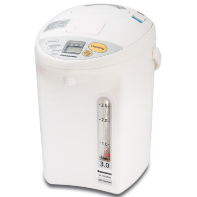 Термопот Panasonic 3л, дисплей, пластик, белый (NC-DG3000WTS)