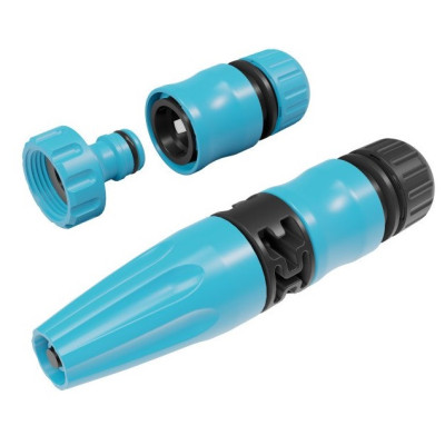 Cellfast Набір для поливу BASIC, прямий зрошувач + 2 конектори 1/2-5/8 + адаптер 3/4