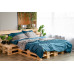 Простирадло ARDESTO Mix&Match, 240х260см, 100% бавовна, сатин, синій
