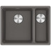 Мийка кухонна Franke Maris, фраграніт, прямокутник, без крила, 553х433х200мм, чаша - 1.5, під стільницю, MRG 160, сірий камінь