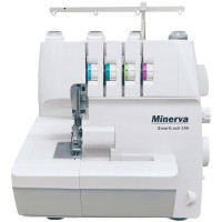 Оверлок MINERVA  SmartLock 350, 91Вт, 13 оп., (4, 3, 2-х ниткові шви), білий