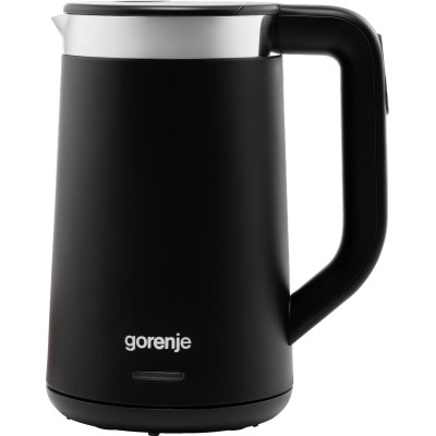 Электрочайник Gorenje 1.7л, Strix контроль, LED дисплей, черный