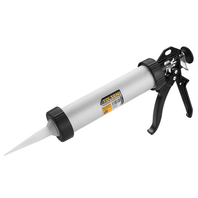 Пістолет для герметика Tolsen Профі, 225мл, корпус алюмінієвий, робоча частина 235мм, алюмінієве руків’я