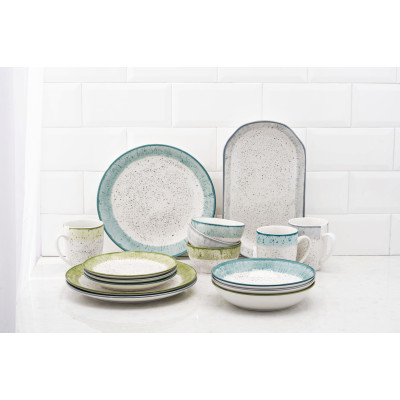 ARDESTO Салатник Siena, 11.5см, порцеляна, біло-сірий ARDESTO Салатник Siena, 11.5см, порцеляна, біло-сірий