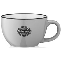 Чашка ARDESTO Floerino, 480мл, кераміка, сірий