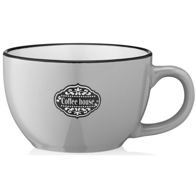 Чашка ARDESTO Floerino, 480мл, кераміка, сірий Чашка ARDESTO Floerino, 480мл, кераміка, сірий