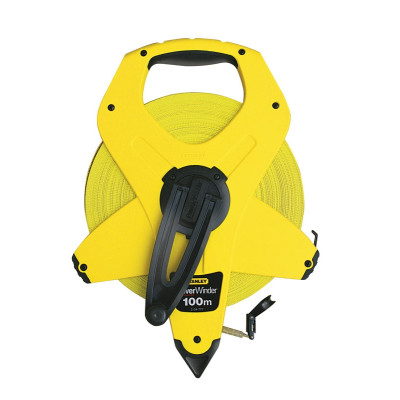 Рулетка Stanley PowerWinder Fiberglass, 100мх12.7мм, геодезична