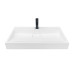 Раковина, умивальник Adamant VISION, штучний камінь, прямокут., з отвором для змішувача, без переливу, 800х455х110мм, накладний, білий