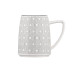 ARDESTO Чашка Lamberto, 360мл, порцеляна, біло-сірий