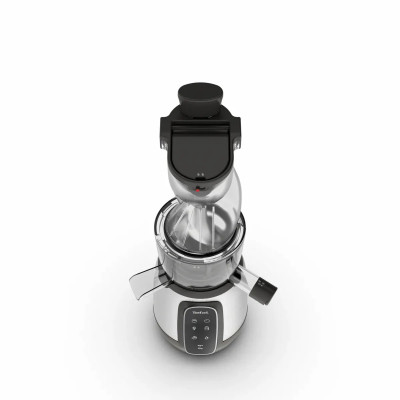 Соковитискач Tefal Ultra Juice шнековий 200Вт, чаша-6л, жмих-0.8л, пластик, сріблясто-чорний Соковитискач Tefal Ultra Juice шнековий 200Вт, чаша-6л, жмих-0.8л, пластик, сріблясто-чорний