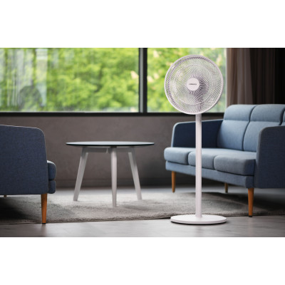 Вентилятор ARDESTO FN-B1140R підлоговий, 40см, 55Вт, ел. кер-ня, дисплей, таймер, пульт ДК, опора кругла, білий Вентилятор ARDESTO FN-B1140R підлоговий, 40см, 55Вт, ел. кер-ня, дисплей, таймер, пульт ДК, опора кругла, білий