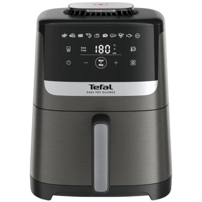 Мультипіч Tefal Easy Fry Silence, 1670Вт, чаша-5л, сенсорне керув., 10 програм, пластик, темно сірий-чорний