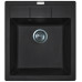 Мийка кухонна Adamant Brick, штучний камінь, квадрат, без крила, 460x515x200мм, чаша - 1, врізна, чорний
