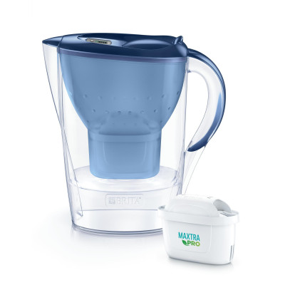 Фільтр-глечик Brita Marella Memo MXPro 2.4л (1.4л очищеної води) з фільтр-картриджем, синій