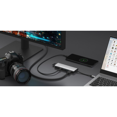 Хаб Belkin USB-C 7в1 HDMI/VGA/2хUSB-A/USB-C/SD/microSD/jack3.5 Хаб Belkin USB-C 7в1 HDMI/VGA/2хUSB-A/USB-C/SD/microSD/jack3.5