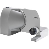 Ломтерезка Gorenje, 100Вт, лезвие-нержавеющая сталь, диаметр ножа-170мм, корпус-металл/пластик, серый (R708A)