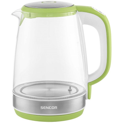 Електрочайник Sencor 2л, Strix, скло, 5 темп.реж, салатовий Електрочайник Sencor 2л, Strix, скло, 5 темп.реж, салатовий