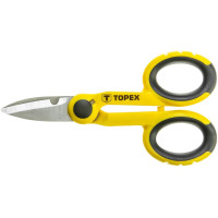 Ножиці універсальні TOPEX, тримач прогумований, 140мм