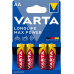 Батарейка Varta Longlife Max Power AA  блістер, 4 шт