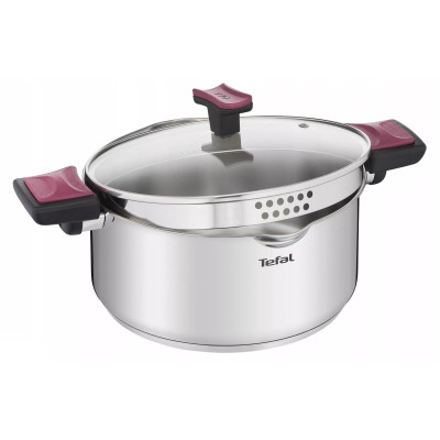 Набір посуду Tefal Cook&Clip, 10предметів, нержавіюча сталь,бакеліт, скло
