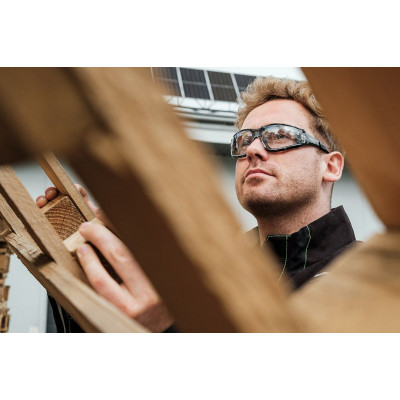 Окуляри захисні Neo Tools протиосколкові, клас захисту FT, резинові дужки, полікарбонат, прозорі