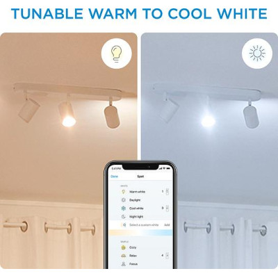 WiZ Світильник точковий накладний розумний IMAGEO Spots, 3х5W, 2200-6500K, RGB, Wi-Fi, білий