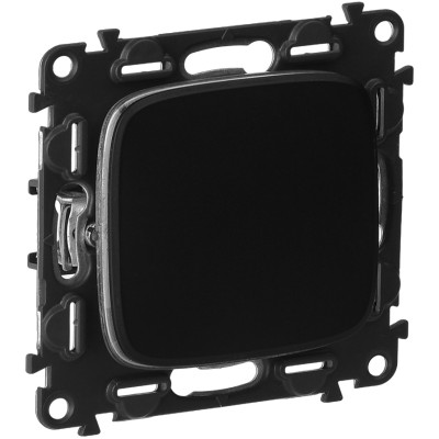 Вимикач Legrand Valena LIFE, 10АХ, 250V, автоматичні клеми, антрацит Вимикач Legrand Valena LIFE, 10АХ, 250V, автоматичні клеми, антрацит