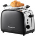 Тостер Russell Hobbs Colours Plus 1600Вт, підігрів, розморожування, метал., чорний