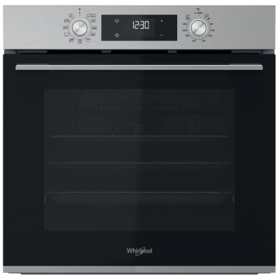 Духова шафа Whirlpool електрична, 71л, A+, дисплей, конвекція, телескопічні напрямні, нерж