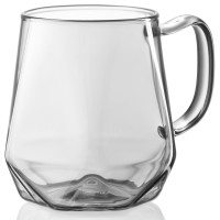 Набір чашок ARDESTO Graphite, 300мл, 2шт, боросилікатне скло, сірий