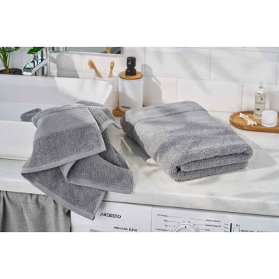 Рушник махровий ARDESTO SuperSoft 70х140см, 100% бавовна, сірий Рушник махровий ARDESTO SuperSoft 70х140см, 100% бавовна, сірий