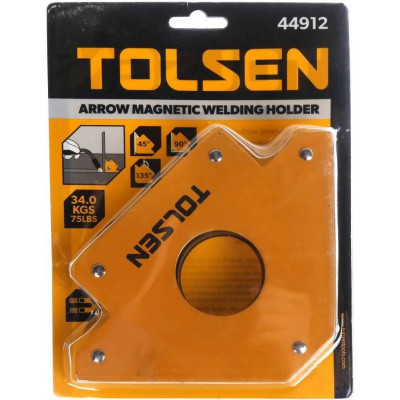 Кутник зварювальний Tolsen магнітний кут 45/75/135° 34кг