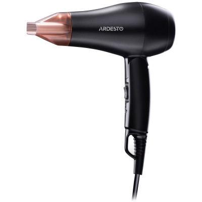 Фен ARDESTO HD-Y120T, дорожній, 1200Вт, складна ручка, 2 швидкості, 2 темп. режими, чорний Фен ARDESTO HD-Y120T, дорожній, 1200Вт, складна ручка, 2 швидкості, 2 темп. режими, чорний