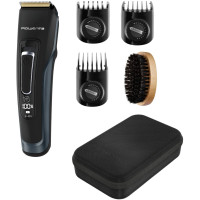 Машинка для стрижки Rowenta Advancer, для бороди, вусів, голови, мережа+акум., роторний мотор, насадок-3, кейс, титан.напил., темно-синій Машинка для стрижки Rowenta Advancer, для бороди, вусів, голови, мережа+акум., роторний мотор, насадок-3, кейс, титан.напил., темно-синій