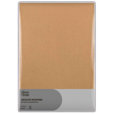 Скатертина ARDESTO Waterproof 120х140см, 100% поліестер, бежевий