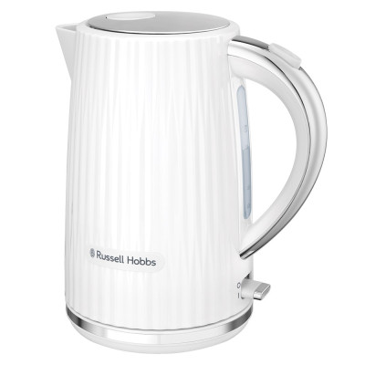 Электрочайник Russell Hobbs Eden, 1.7л, нержавеющая сталь, пластик, белый Электрочайник Russell Hobbs Eden, 1.7л, нержавеющая сталь, пластик, белый