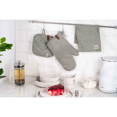 Прихватка ARDESTO Oliver, 20х20см, 100% бавовна, нап-ч: ватин, зелений