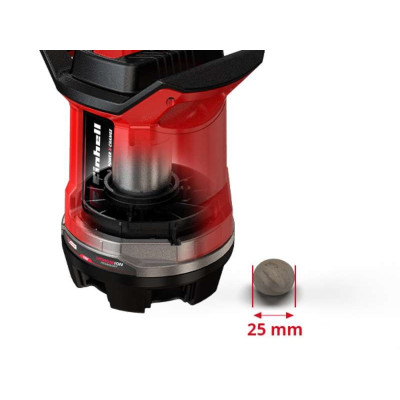 Насос дренажный EInhell GE-DP 18/25 Li - Solo, PXC, аккумуляторный, 18В, 7500 л-ч, высота 5м, глубина 4м, 2.8кг (без АКБ и ЗУ) (без АКБ и ЗУ) (4181580)