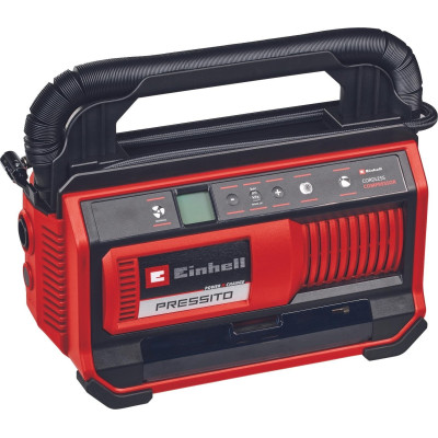Einhell Компресор повітряний PRESSITO 18/25, акумуляторний 18В PXC, 10.5бар, вис. і низьк. тиск, 2.06кг, (без АКБ і ЗП)
