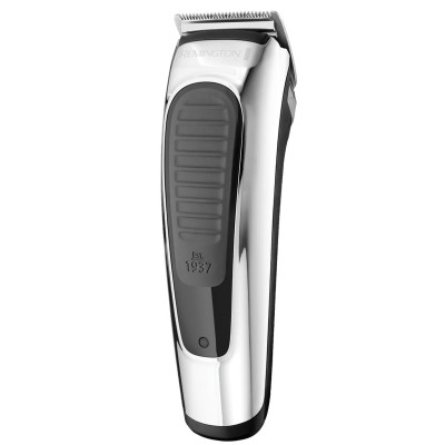 Машинка для стрижки Remington Classic Edition, мережа+акум., роторний мотор, насадок-8, кейс, акс. компл, сріблястий