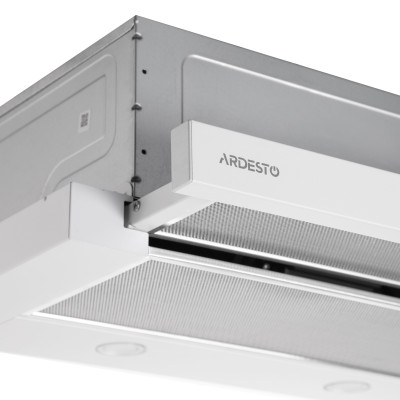 Витяжка Ardesto телескопічна, 60см, 700м3ч, метал, 2х1Вт LED, кнопкове, білий