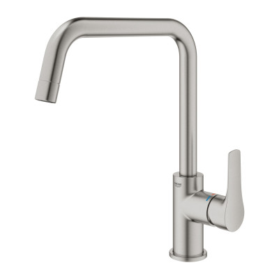 Смеситель для кухни Grohe Eurosmart, длин.вылива - 228мм, поворотный, 1рычаг, супер сталь